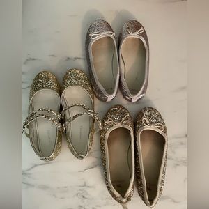 JCrew sparkle flats size 13 - 3 pairs